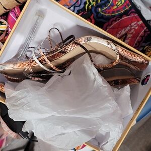 Summi London Beige-Multi Heels